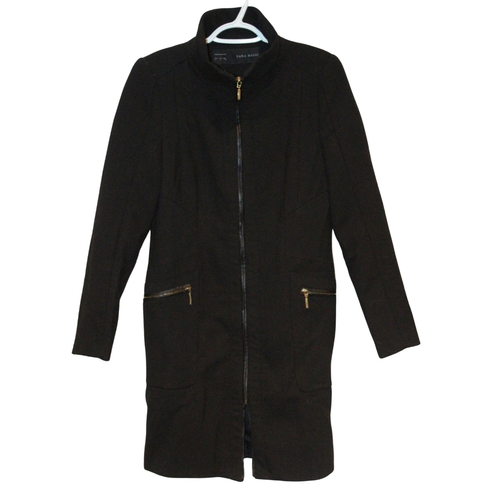 2/$50 🏷 Zara Black Peacoat Size L